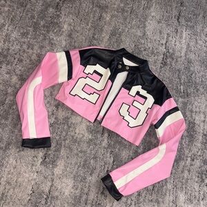 Pink and Black Numbered Jacket